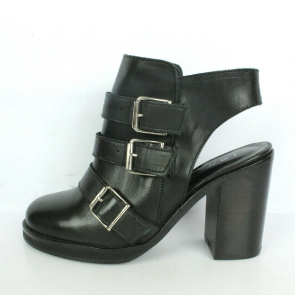 Jonak Paris black Y2k buckle Chunky Heel ankle boot - Picture 1 of 8